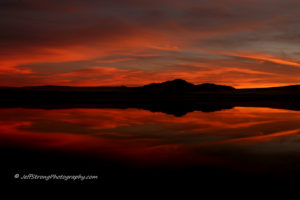 great salt lake sunset