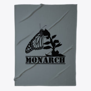 monarch butterfly fleece blanket