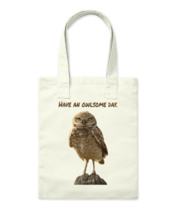 burrowing owl tote bag