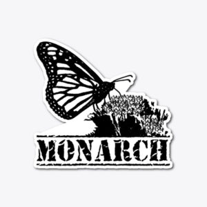 monarch butterfly sticker