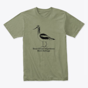 t-shirt with an american avocet.