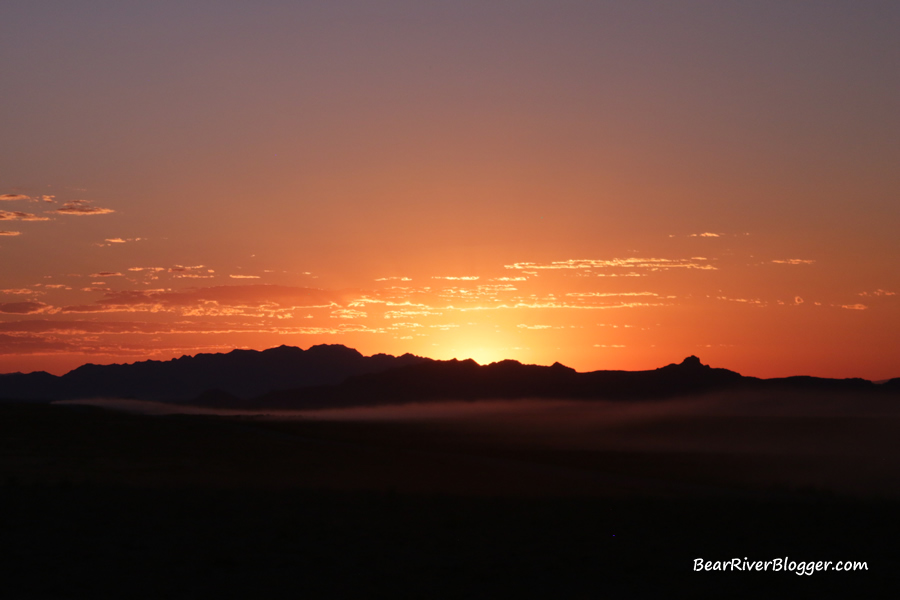 Sunset on the Pony Express Trail