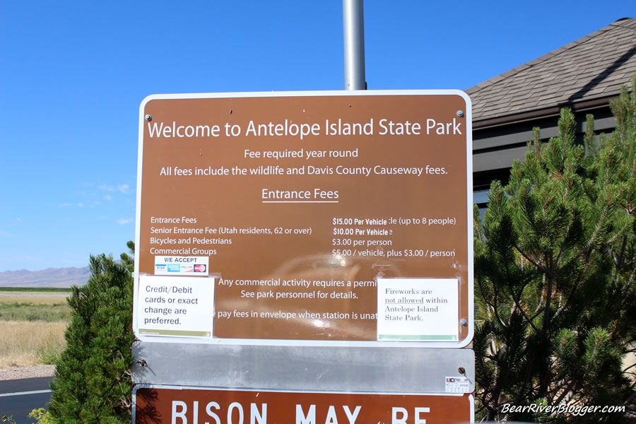 antelope island entrance