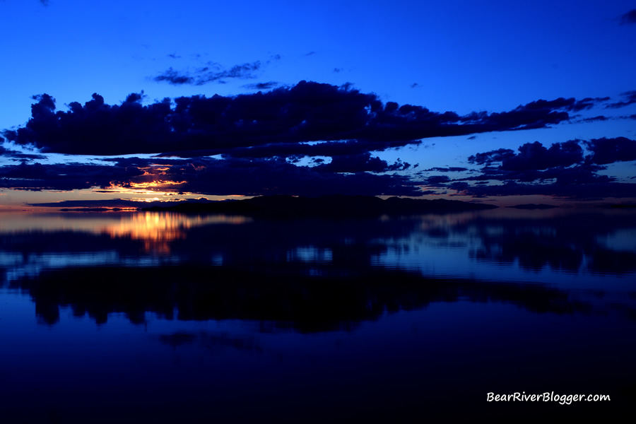 great salt lake sunset