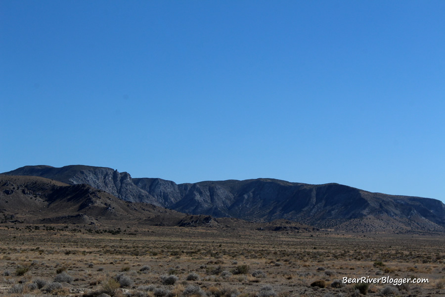 rugged mountain range on the pony express trail