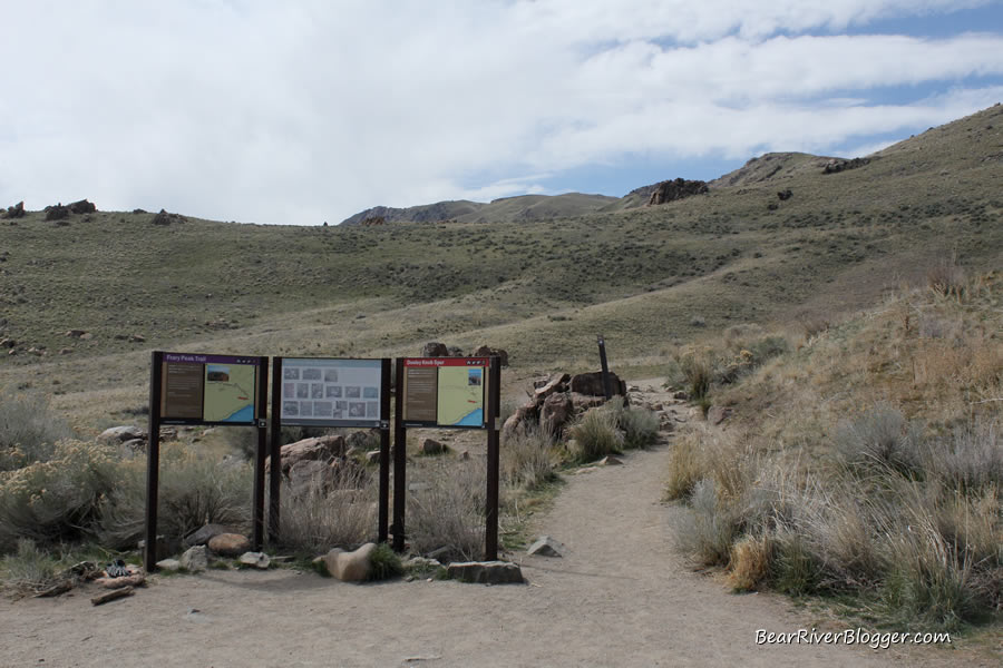 frary peak hiking trail on antelope island