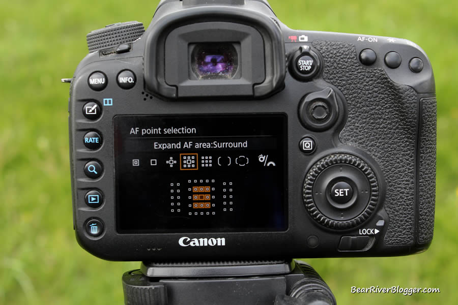 canon 7d mkii focus points