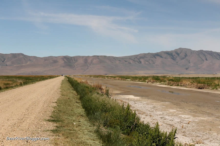 low water on the bear river bird refuge