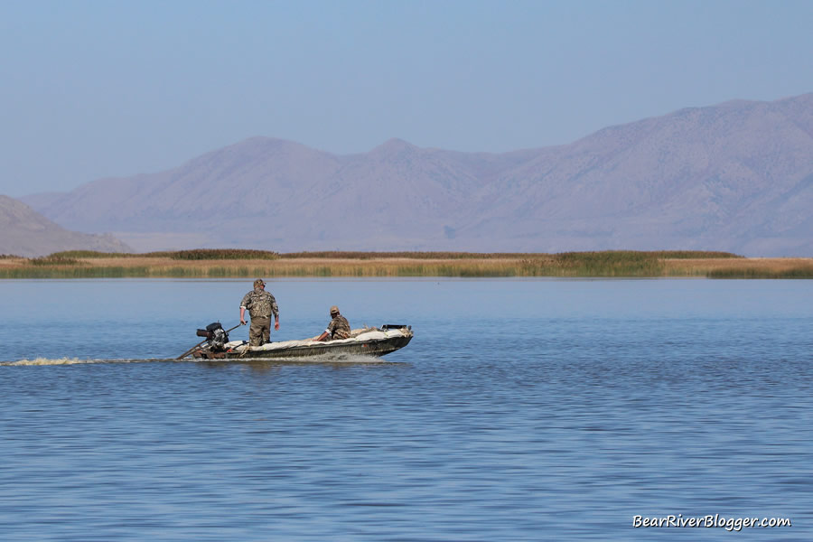 duck hunters on the bear river bird refuge