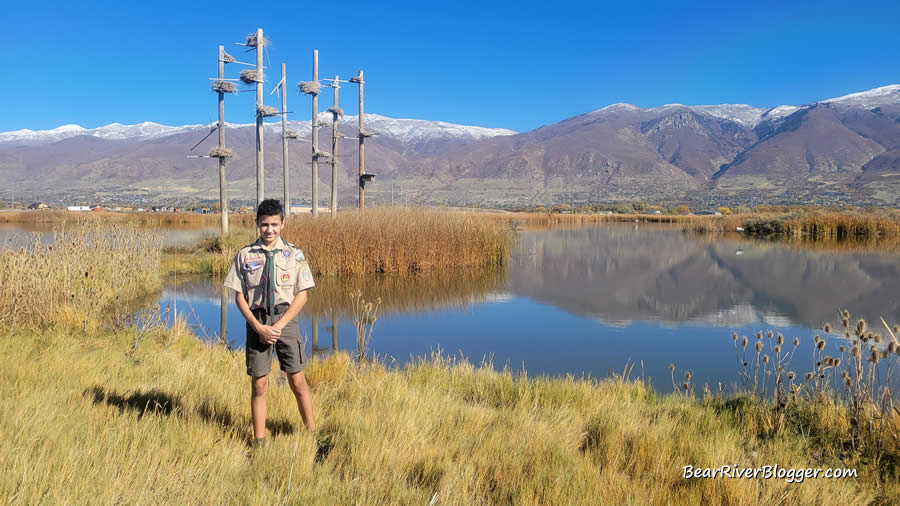 eagle scout project at farmington bay wma