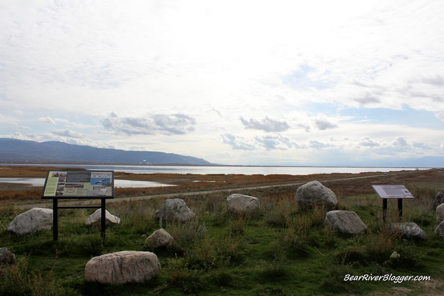 view from goose egg island at Farmington Bay wma