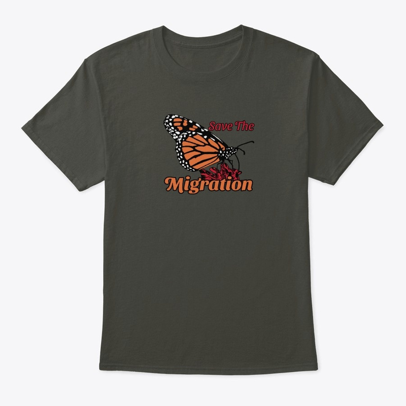 save the migration monarch butterfly t-shirt