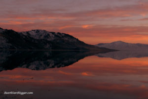 sunset on antelope island
