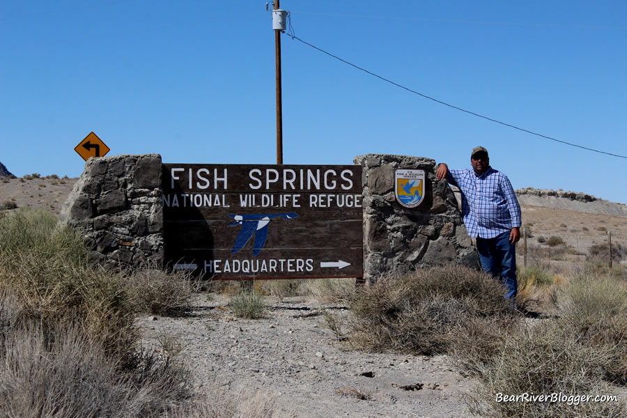 entrance to fish springs national wildlife refuge