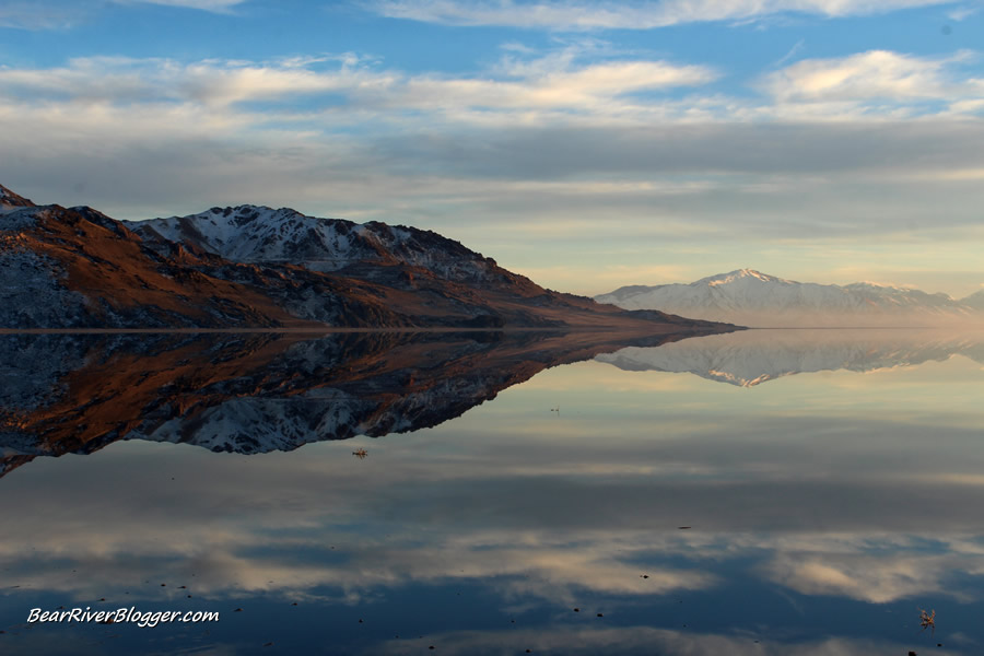 sunset at antelope island