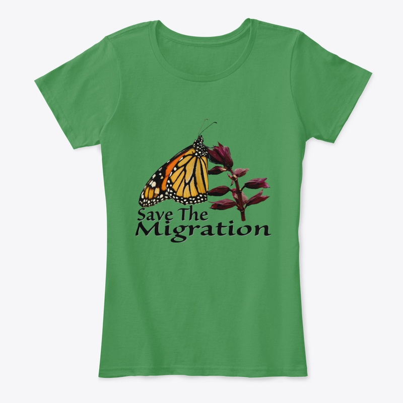save the migration monarch butterfly t-shirt