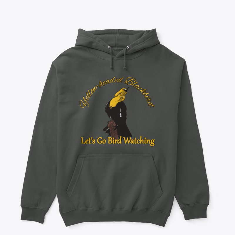 Let's go birdwatching yellow-headed blackbird hooded sweatshirt
