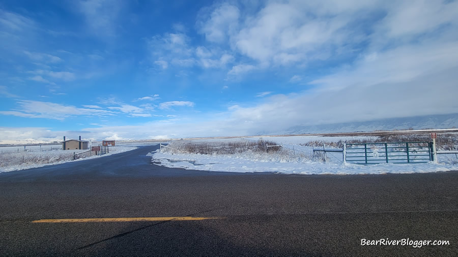 Bear River Migratory Bird Refuge Yates parking lot on Forest Street