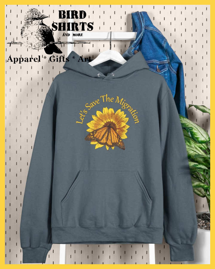 save the monarch butterfly migration hooded sweatshirt