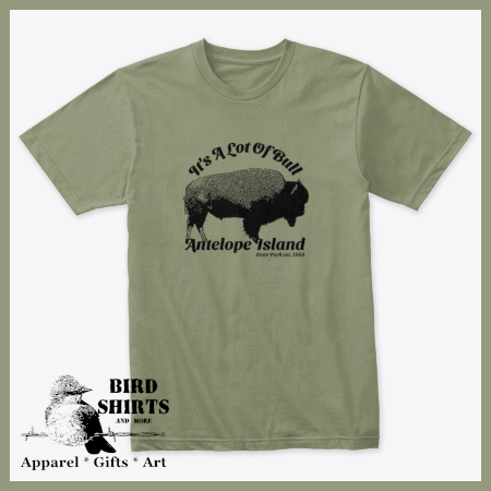 Antelope island bison t-shirt from Bird Shirts and More.