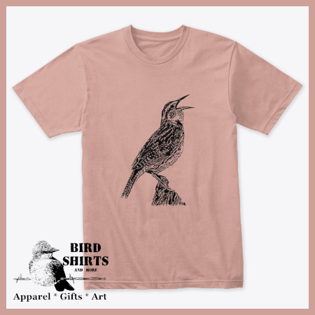 western meadowlark t-shirt from Bird Shirts and More.