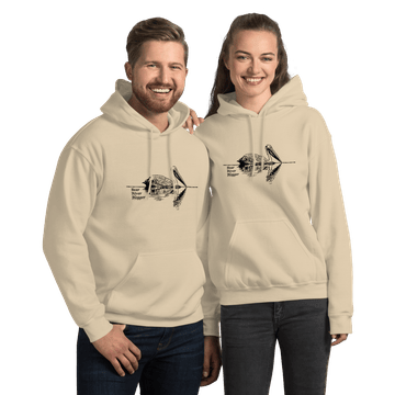 lone american white pelican unisex hoodie