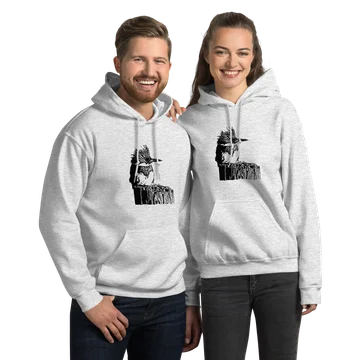 belted kingfisher unisex hoodie
