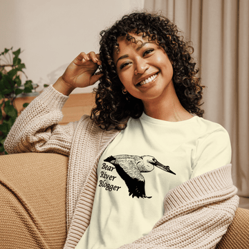 bear river blogger pelican women's relaxed t-shirt