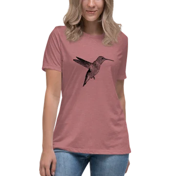 flying hummingbird women's relaxed t-shirt