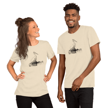 American white pelican unisex t-shirt