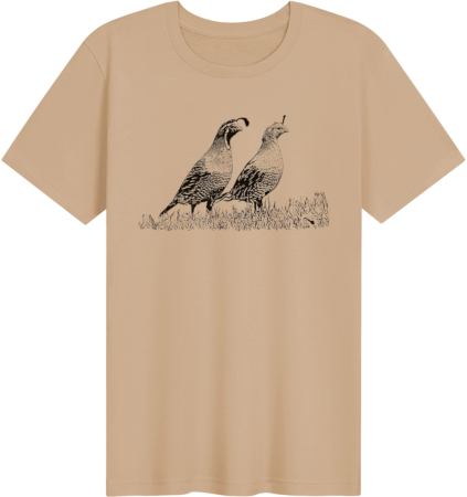 California quail t-shirt